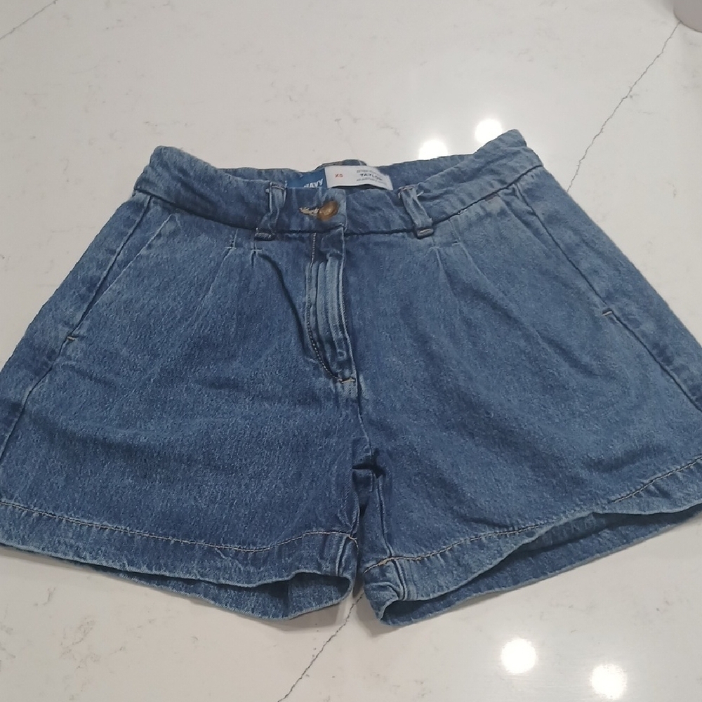 Denim Blue Women's Shorts By Old Navy, New Without Tag Sz XS Not Stretchy
